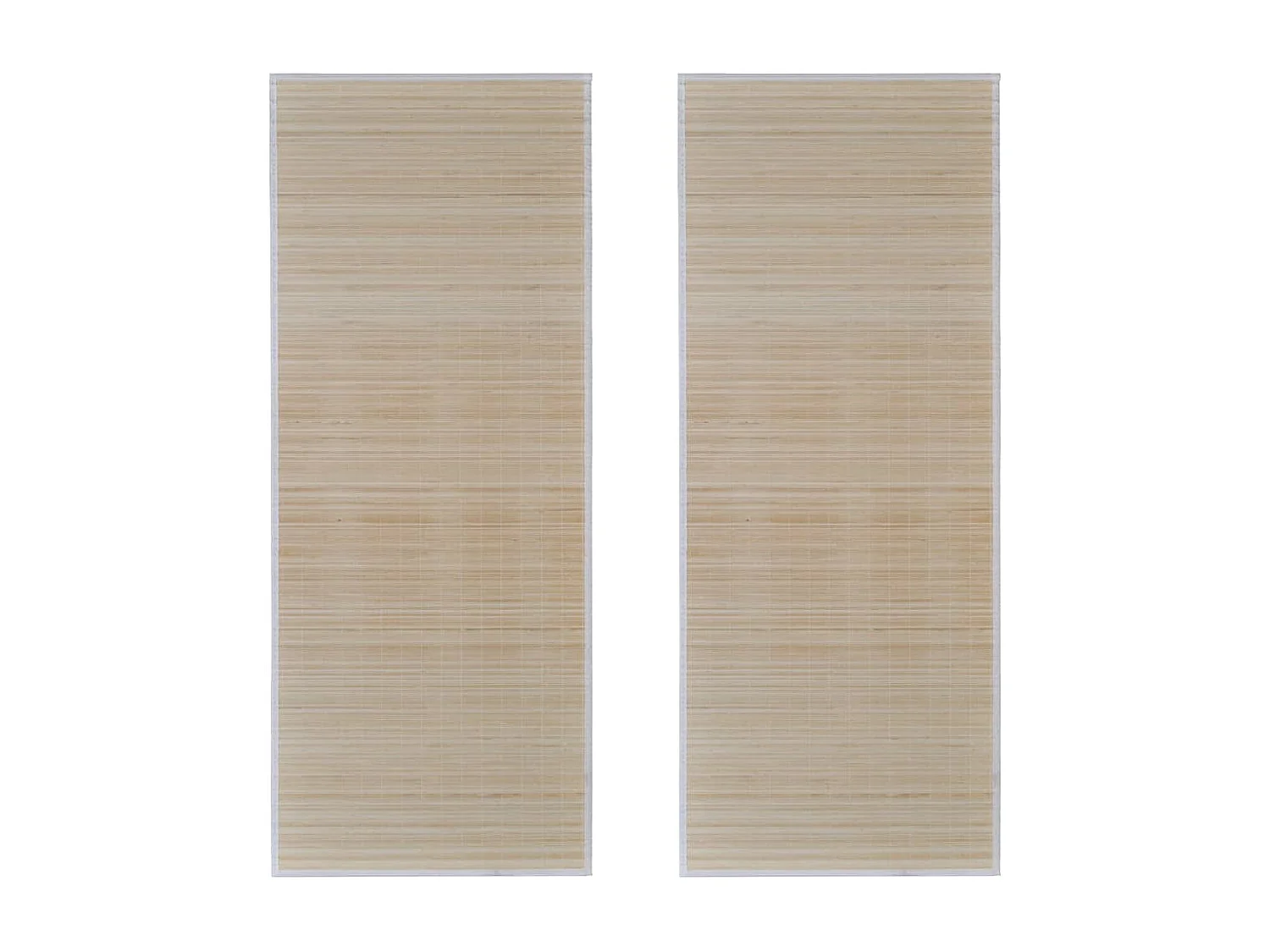 Tapis rectangulaires Bambou naturel 2 pcs 120x180