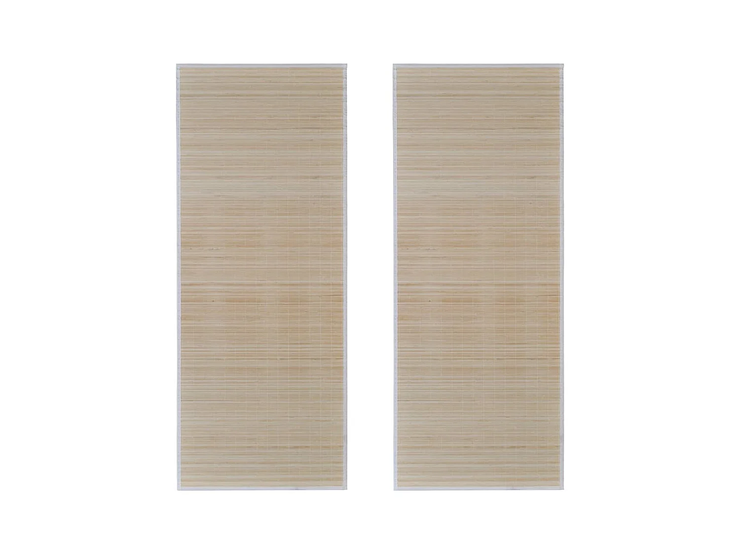 Tapis rectangulaires Bambou naturel 2 pcs 120x180