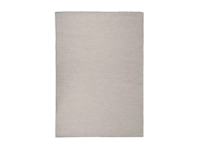 Tapis à tissage plat d'extérieur 140x200 Taupe