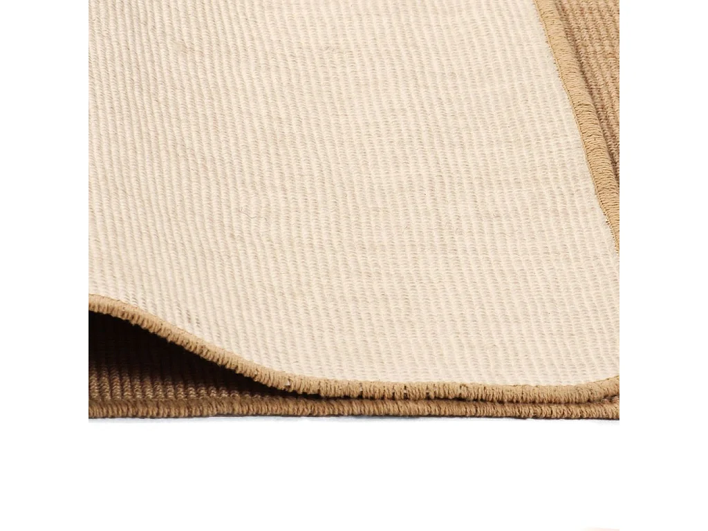 Tapis en jute avec support en latex 80x160 Naturel