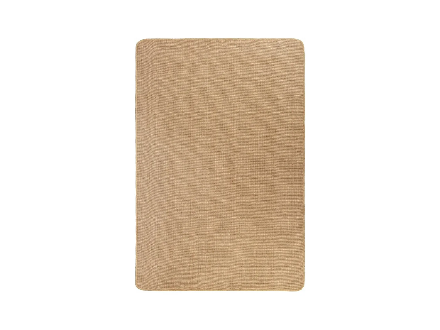 Tapis en jute avec support en latex 80x160 Naturel