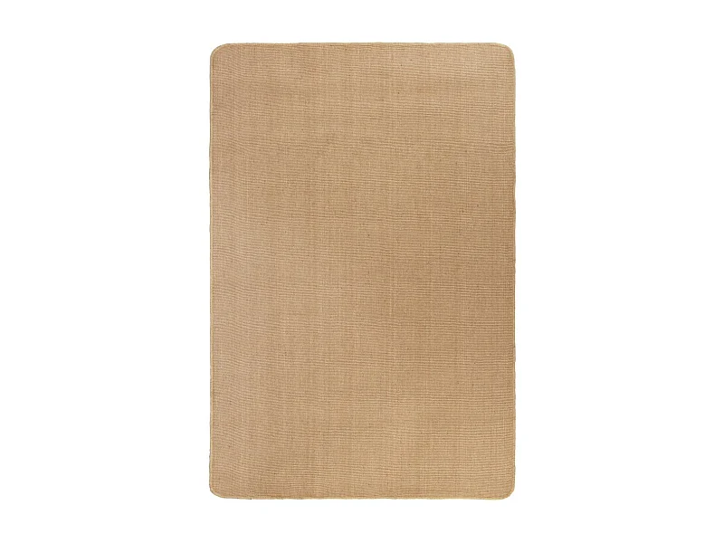 Tapis en jute avec support en latex 80x160 Naturel