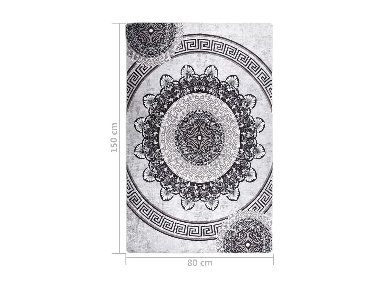 Tapis lavable antidérapant 80x150 Multicolore 2