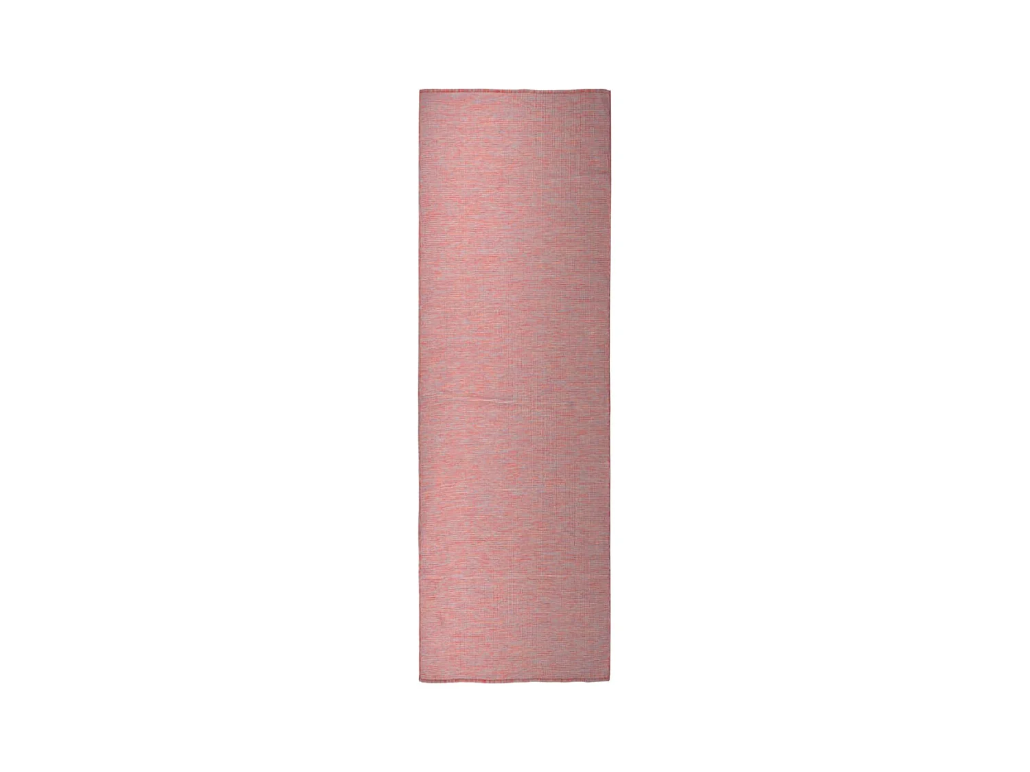 Buitenkleed platgeweven 80x250 cm rood
