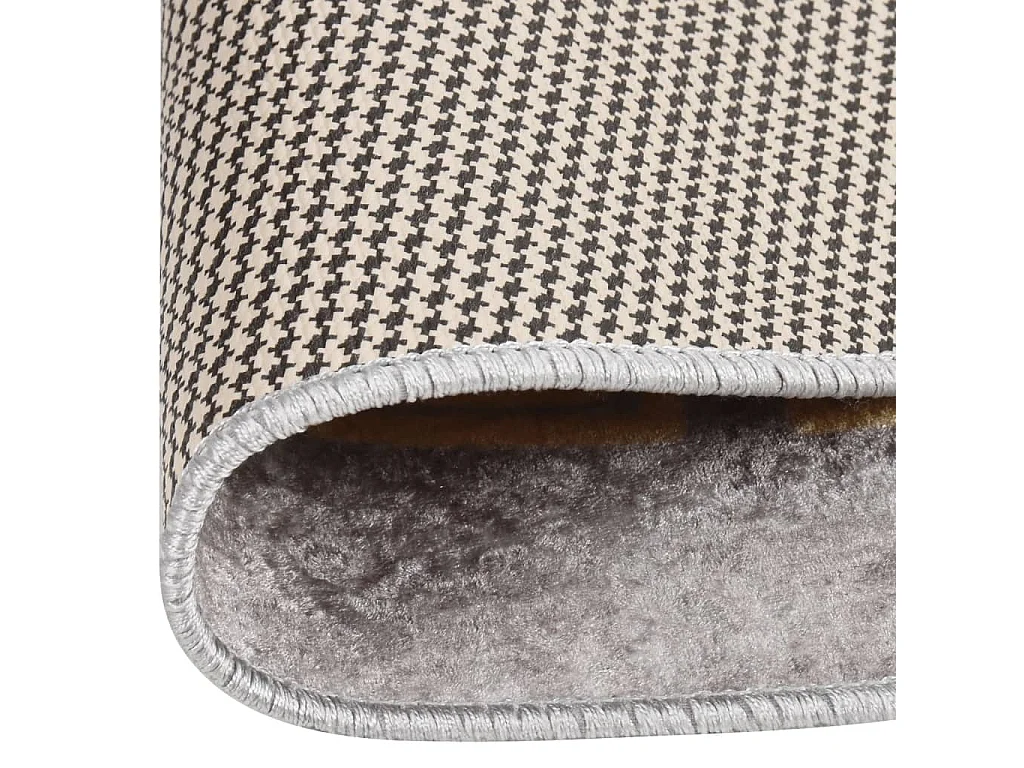 Tapis lavable antidérapant φ120cm Gris