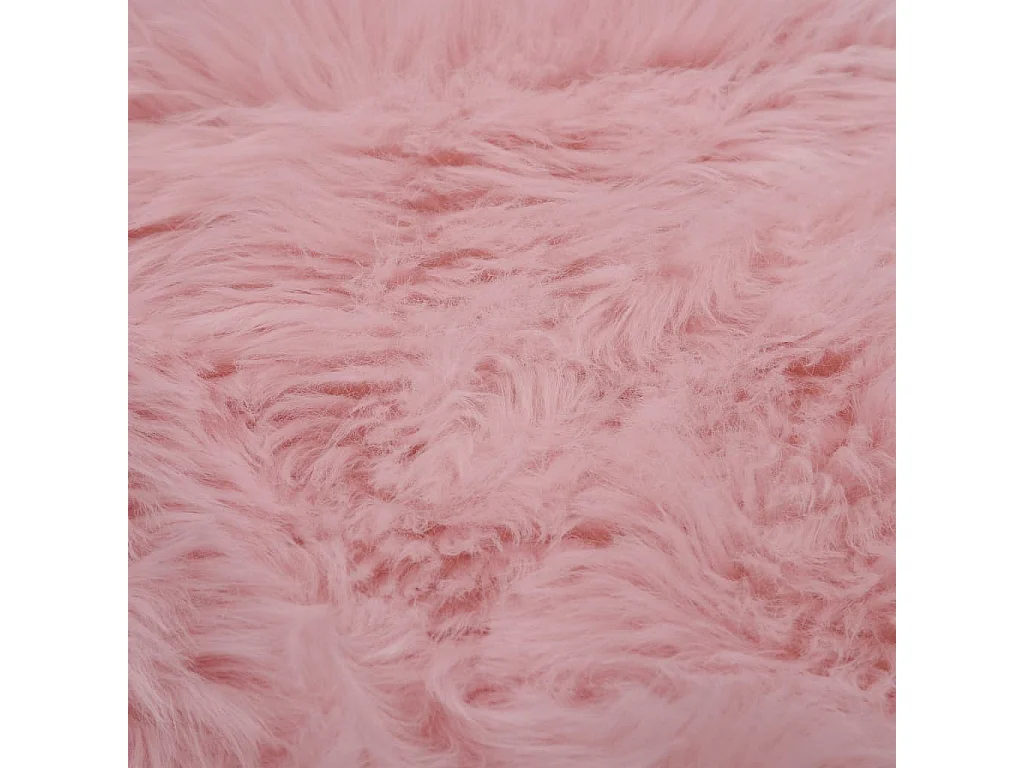 Tapis 60x90 Peau de mouton synthétique Rose