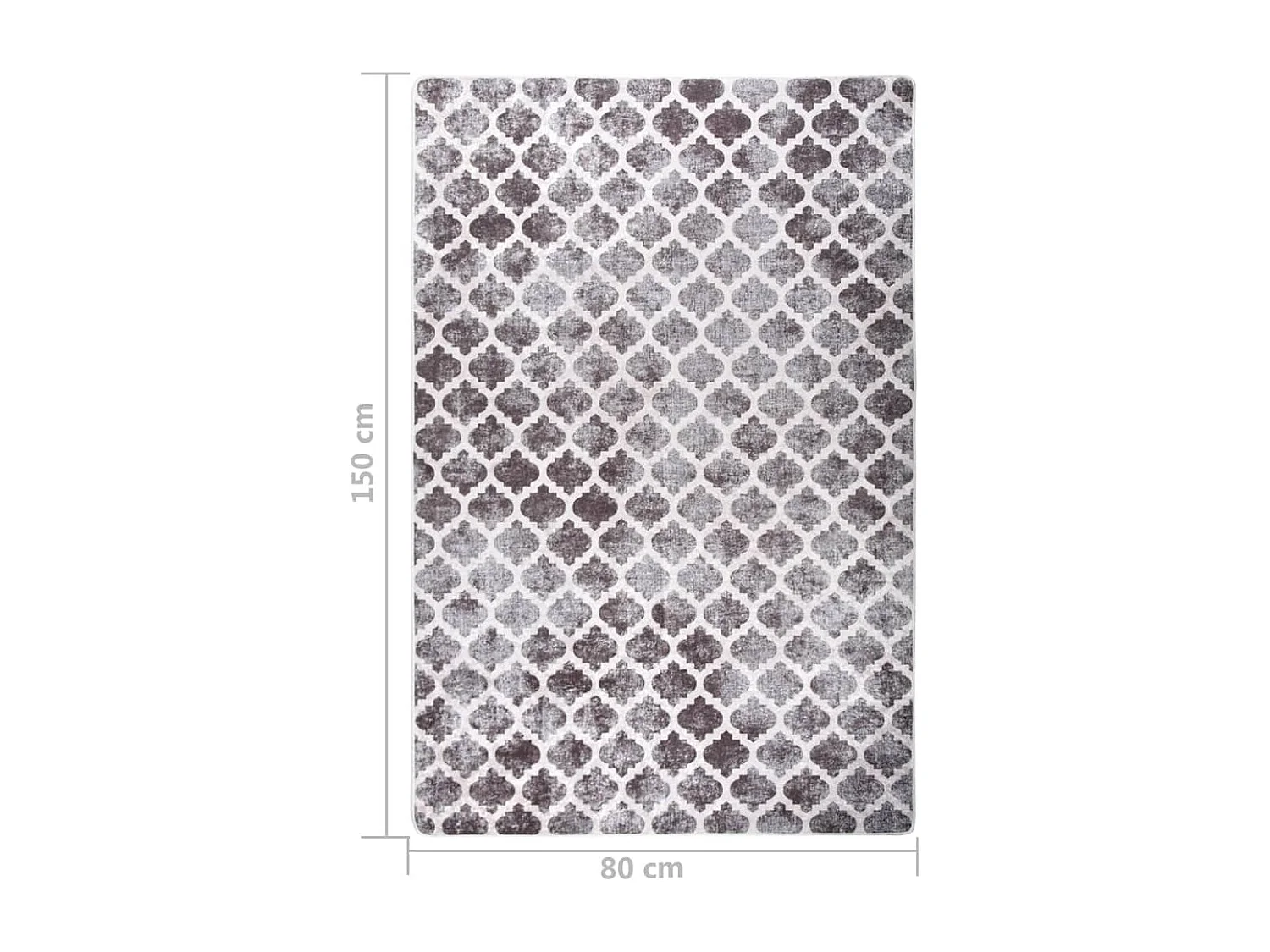 Tapis lavable antidérapant 80x150 Multicolore