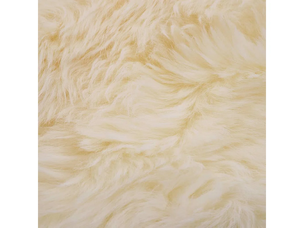 Tapis en peau de mouton 60x180 Blanc