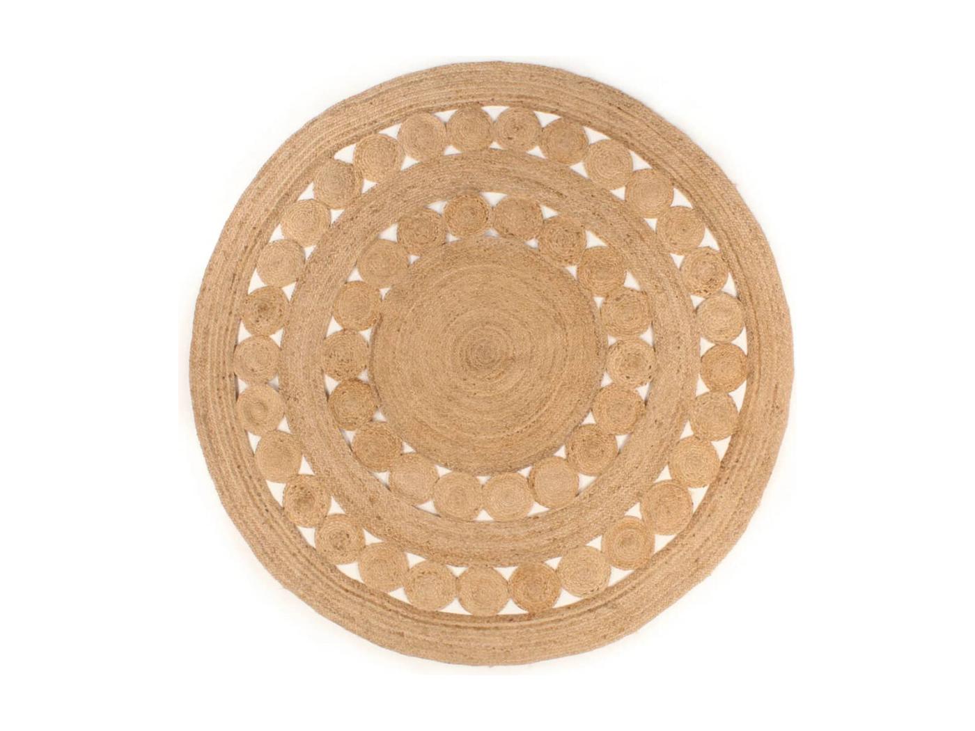 Tapis Design tressé Jute 210cm Rond