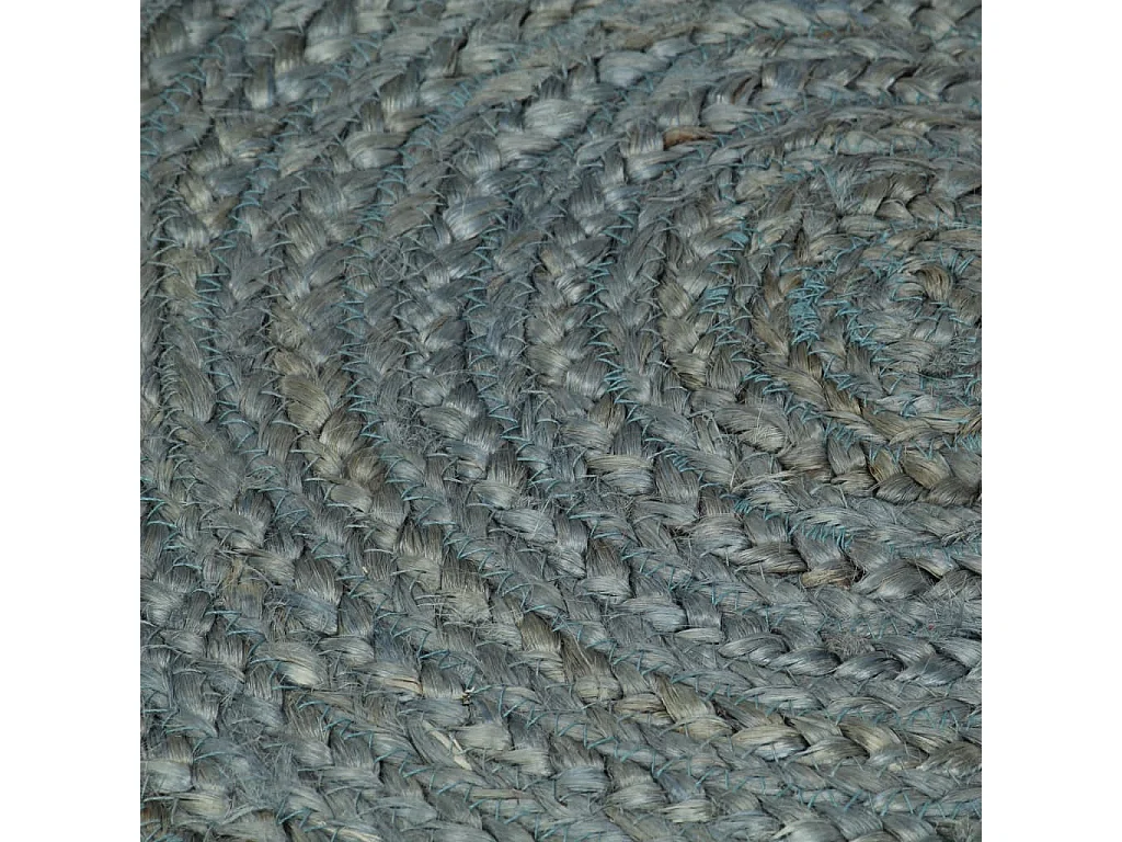 Tapis fait à la main Jute Rond 90cm Vert olive