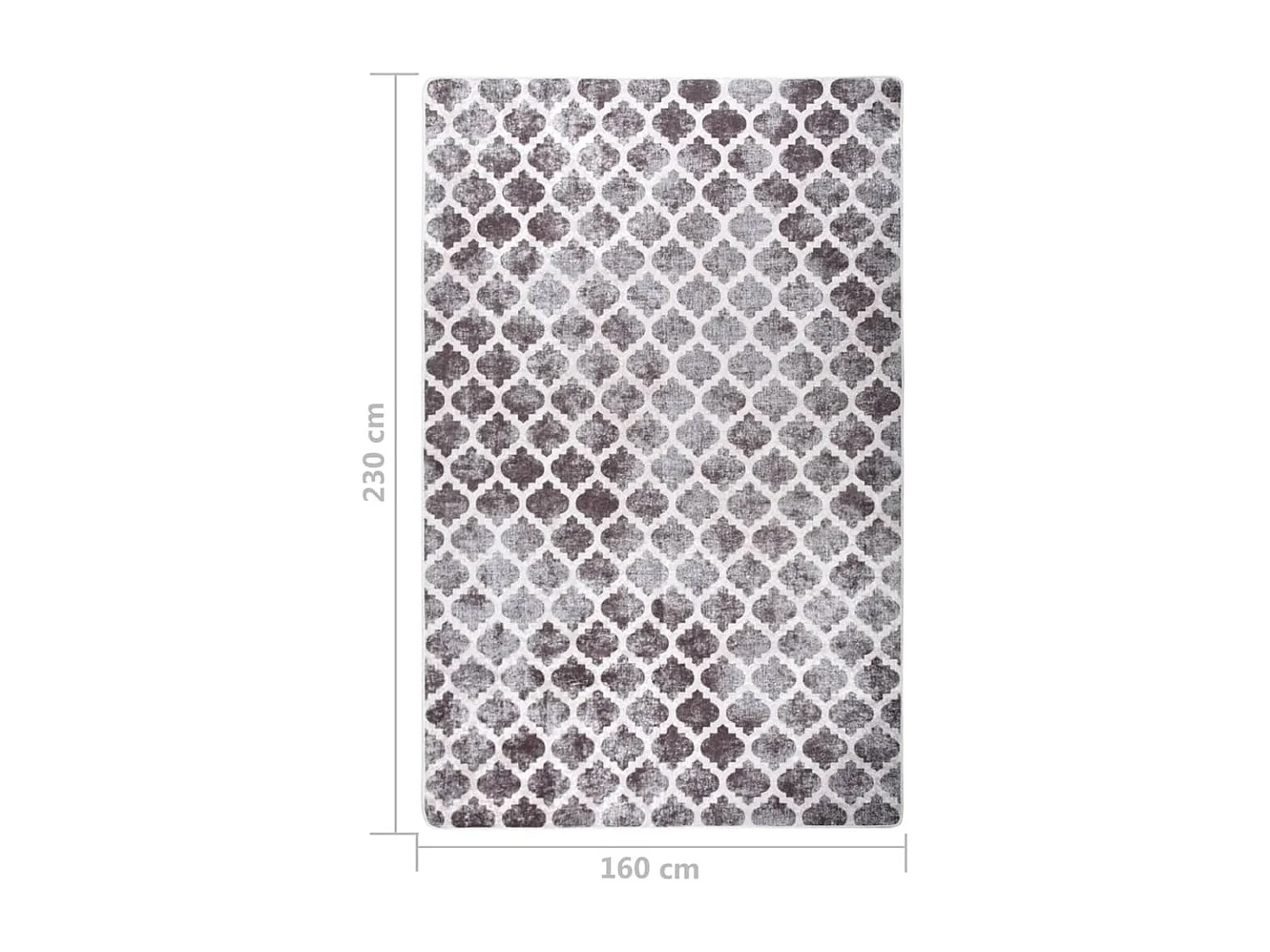 Tapis lavable antidérapant 160x230 Multicolore 2