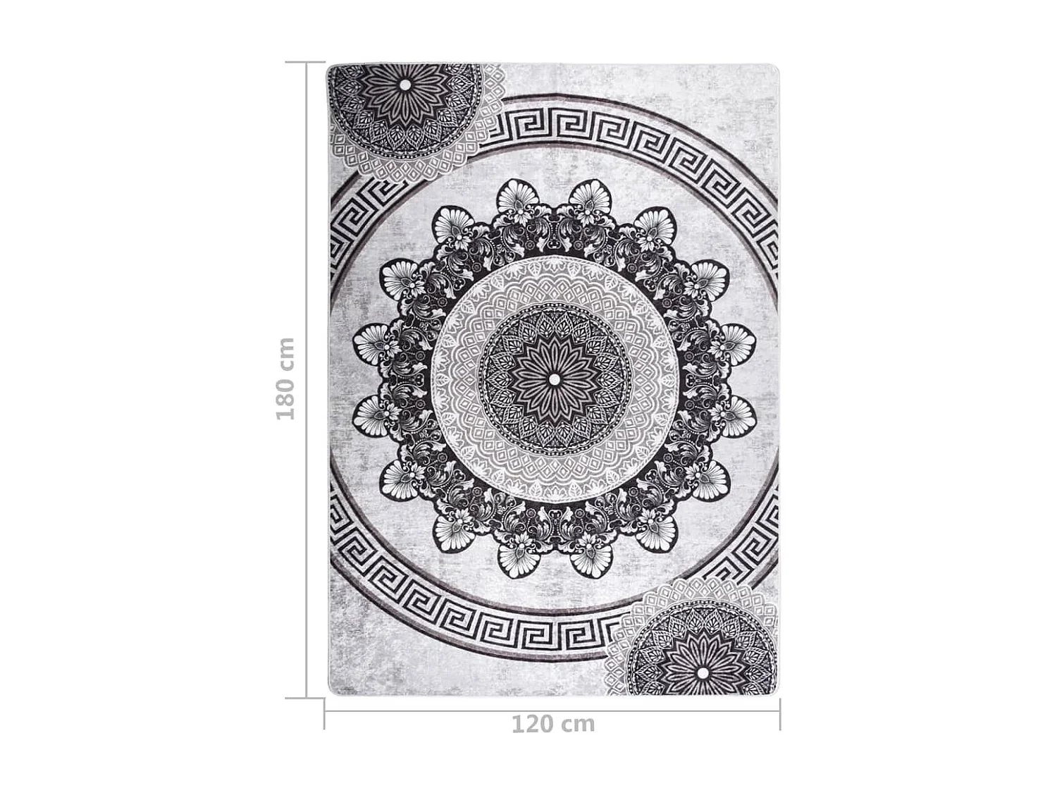 Tapis lavable antidérapant 120x180 Multicolore 2