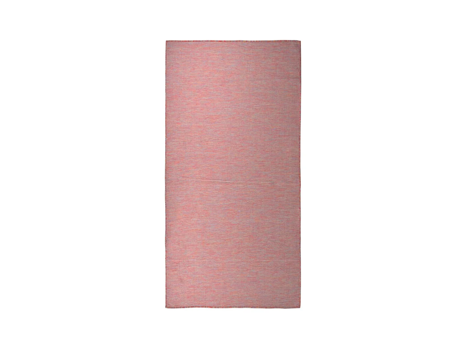 Buitenkleed platgeweven 100x200 cm rood