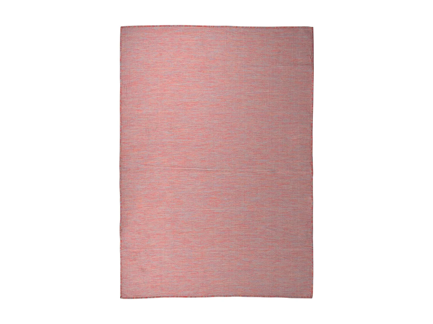 Buitenkleed platgeweven 140x200 cm rood