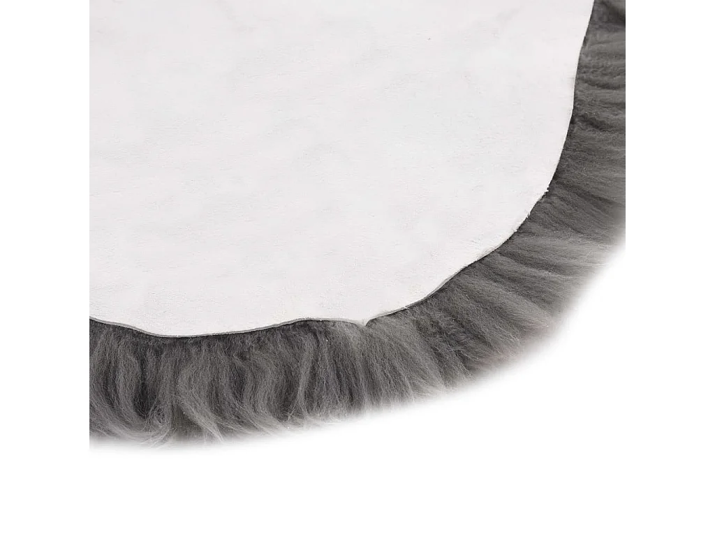 Tapis en peau de mouton 60x180 Gris clair