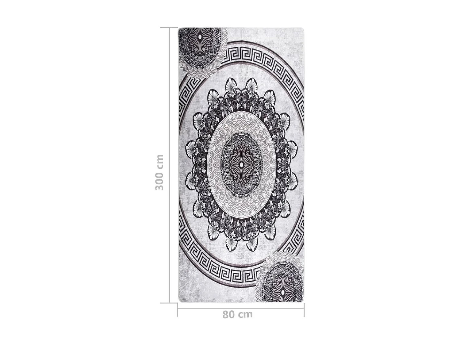 Tapis lavable antidérapant 80x300 Multicolore 2