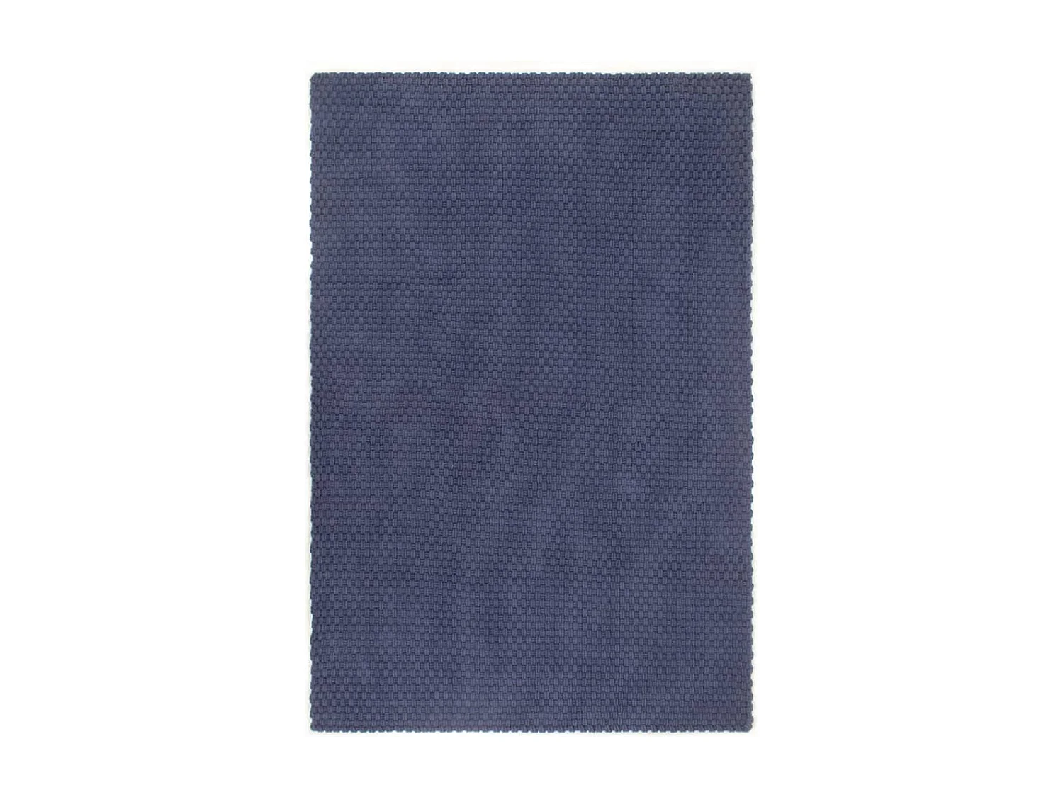 Tapis rectangulaire Bleu marine 180x250 Coton