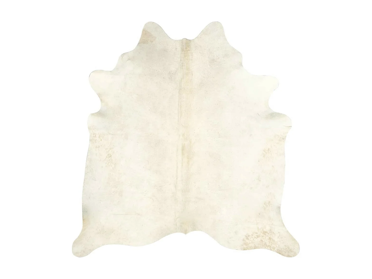 Tapis en peau de vache véritable 150x170 Beige