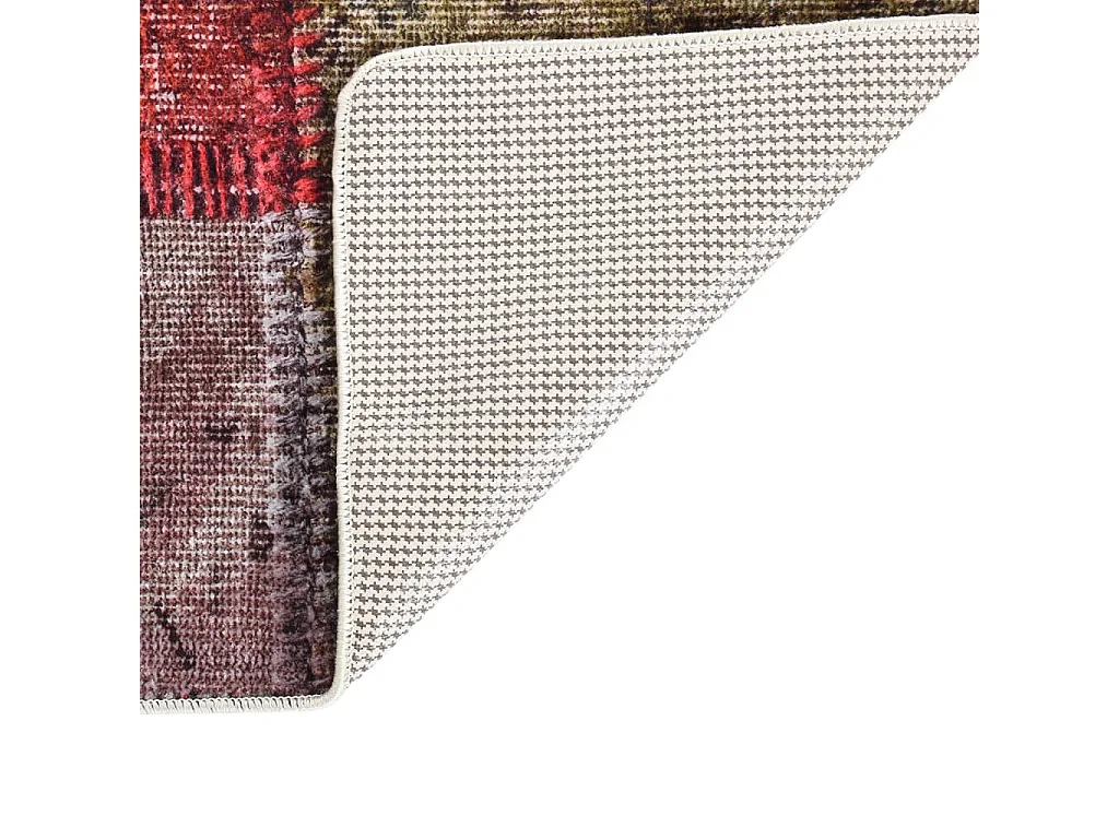 Tapis lavable antidérapant Patchwork 160x230 Multicolore