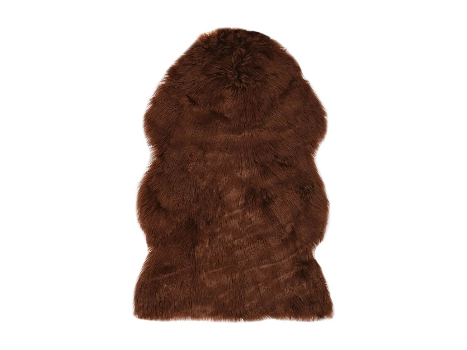 Tapis 60x90 Peau de mouton synthétique Marron