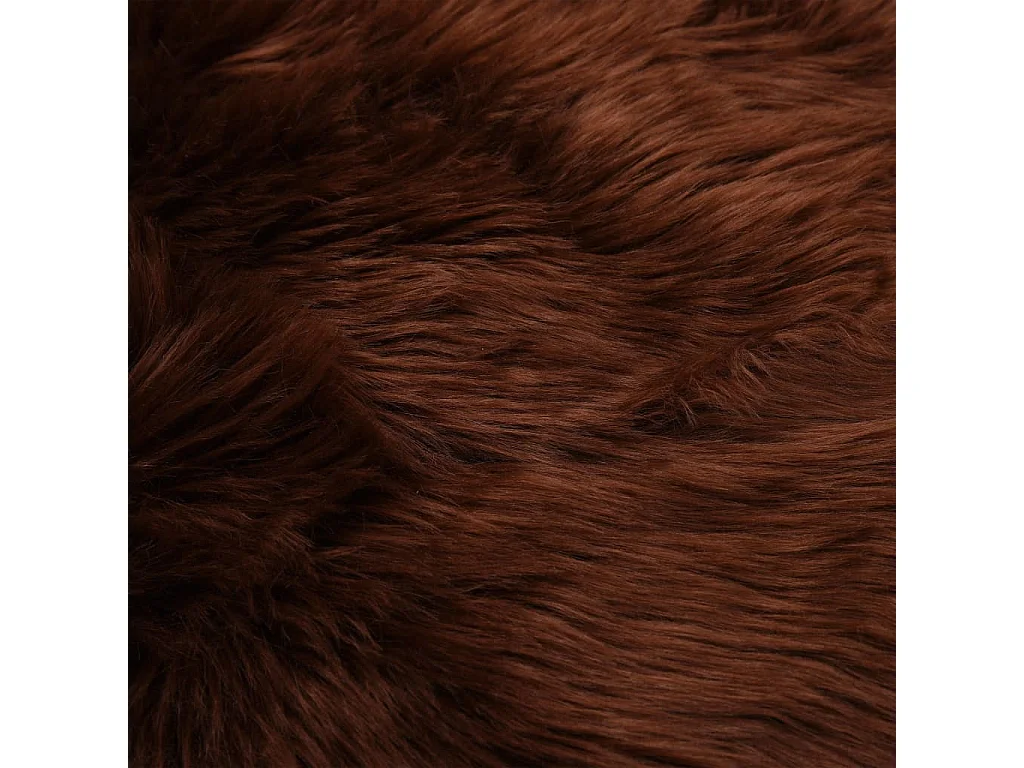 Tapis 60x90 Peau de mouton synthétique Marron