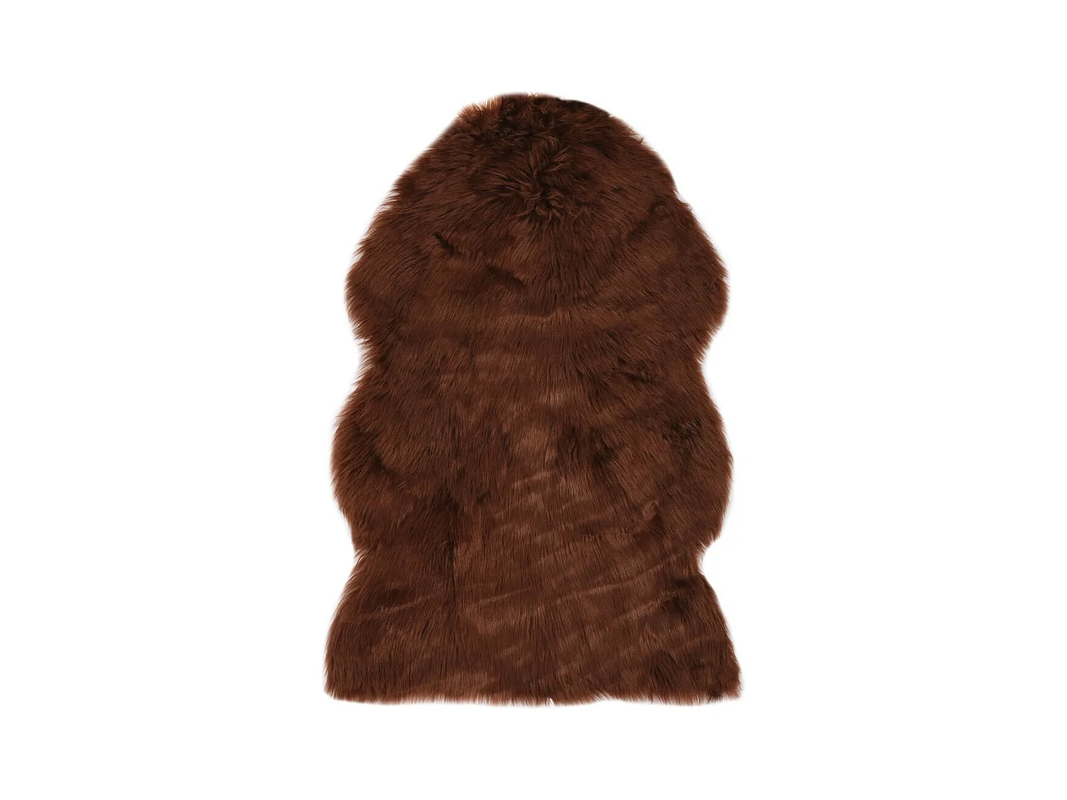 Tapis 60x90 Peau de mouton synthétique Marron