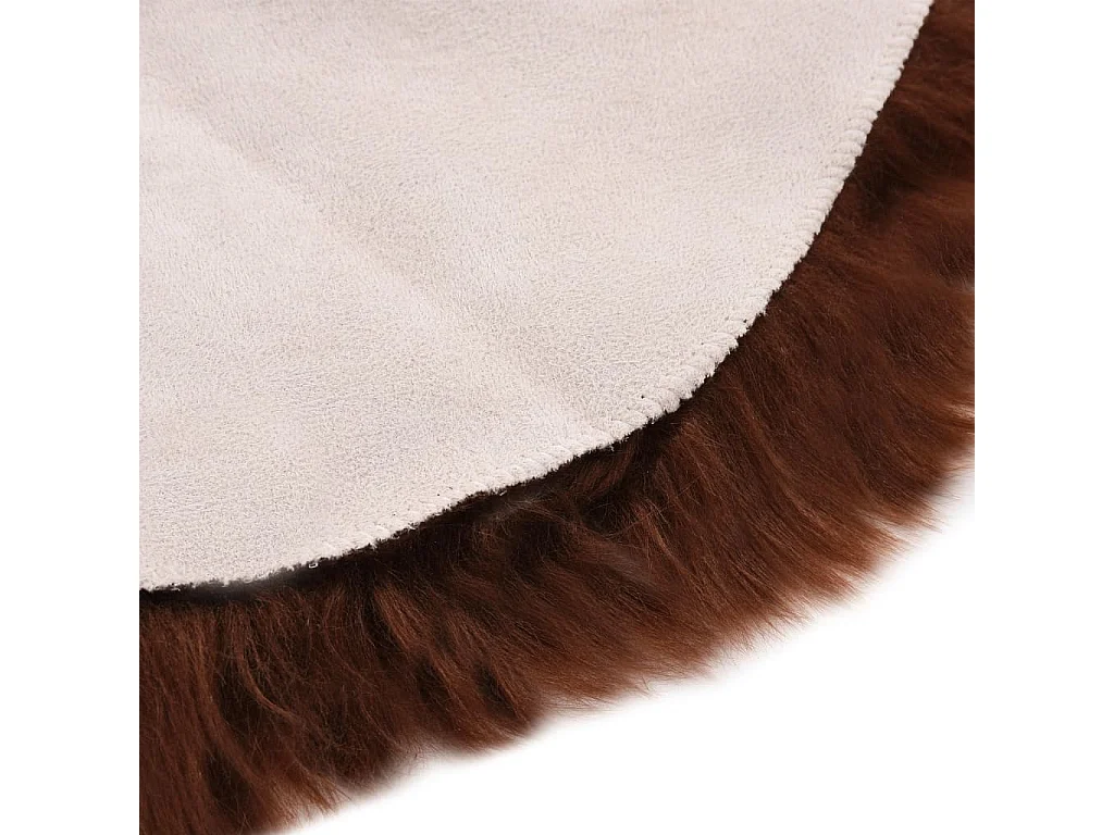 Tapis 60x90 Peau de mouton synthétique Marron