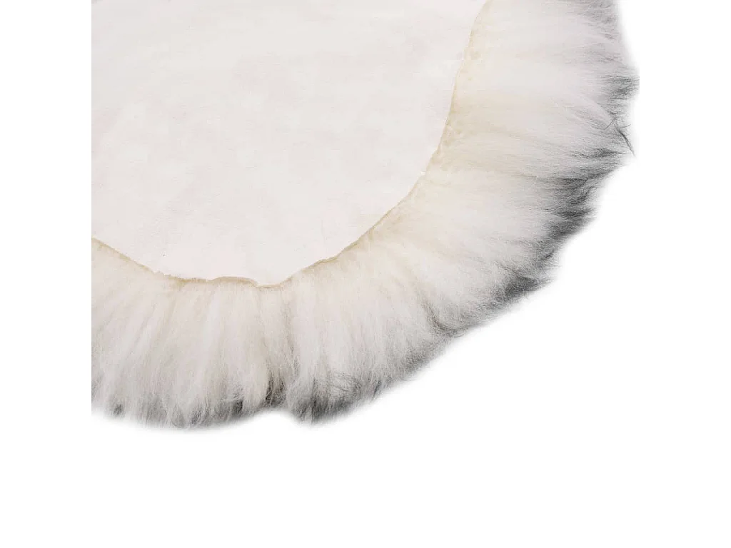 Tapis en peau de mouton 60x90 Mélange de gris foncé