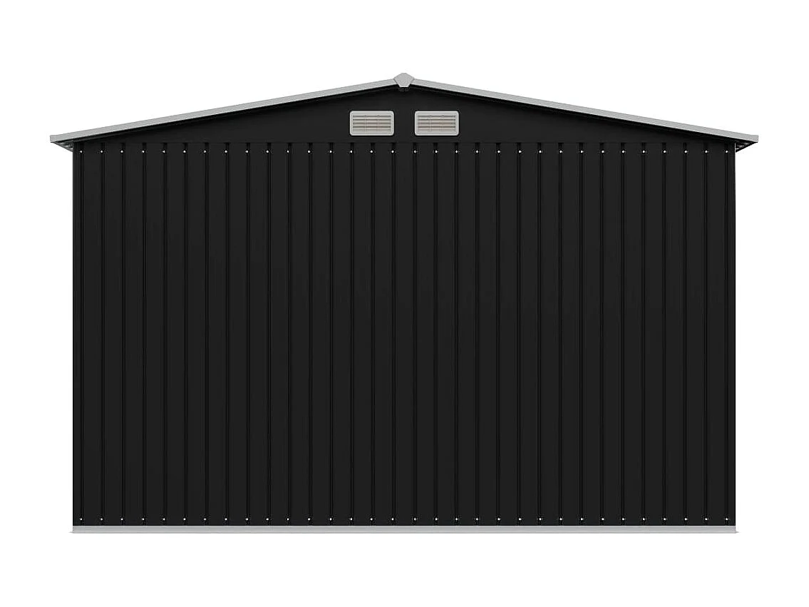 Abri de stockage pour jardin Anthracite Acier 257x205x178