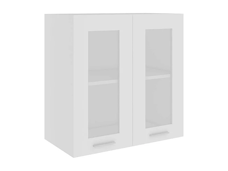 Armoire en verre suspendue Blanc 60x31x60