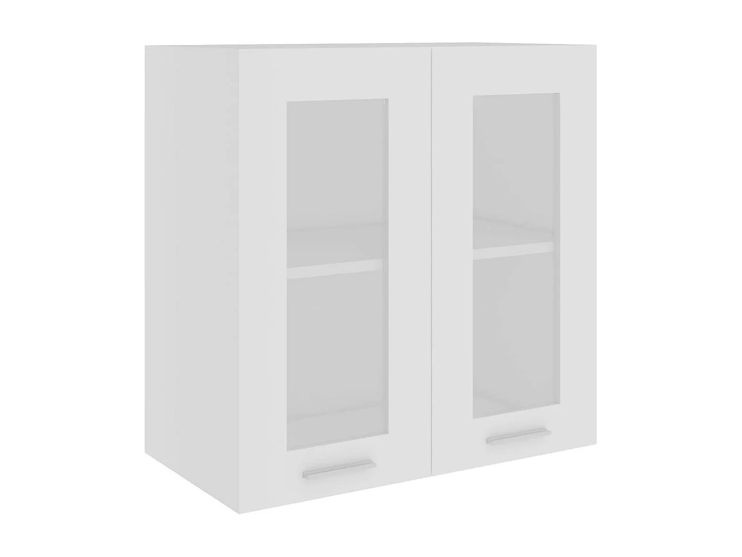 Armoire en verre suspendue Blanc 60x31x60