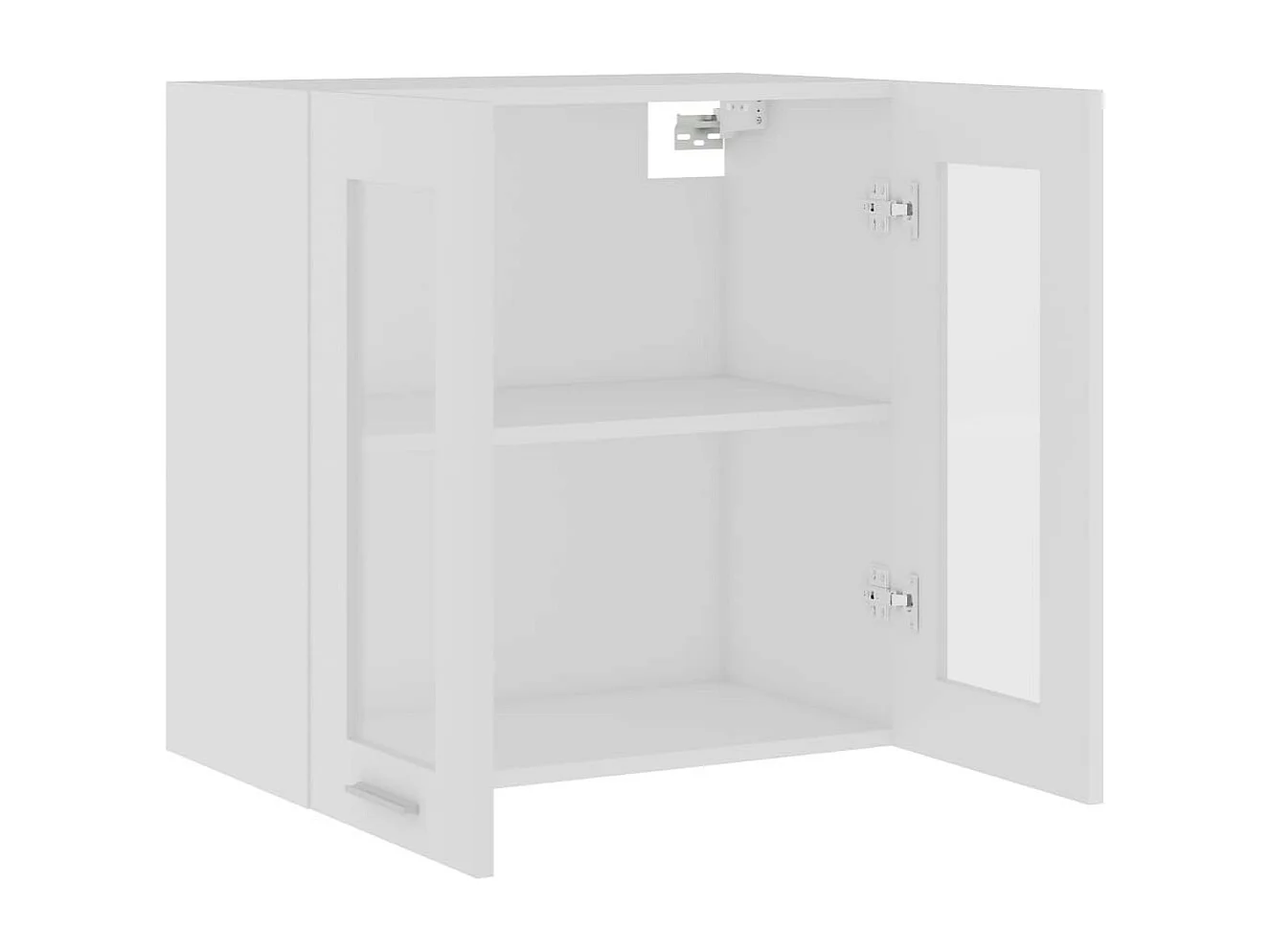 Armoire en verre suspendue Blanc 60x31x60