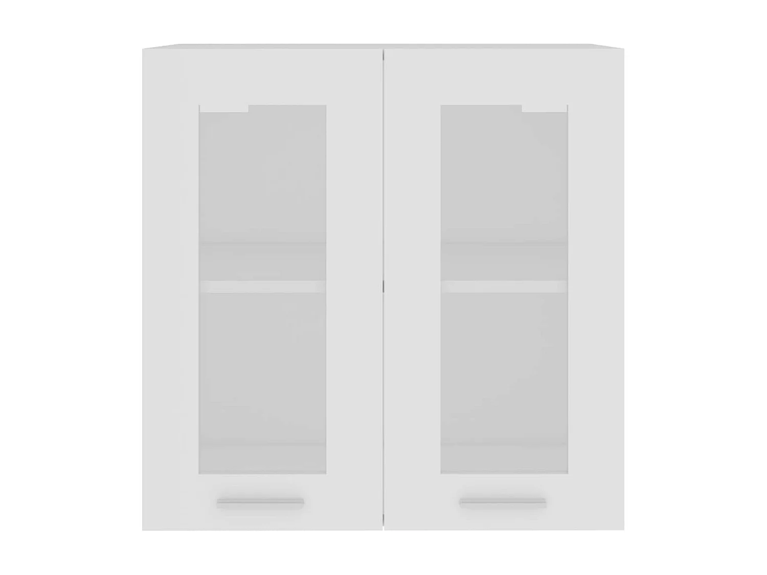 Armoire en verre suspendue Blanc 60x31x60