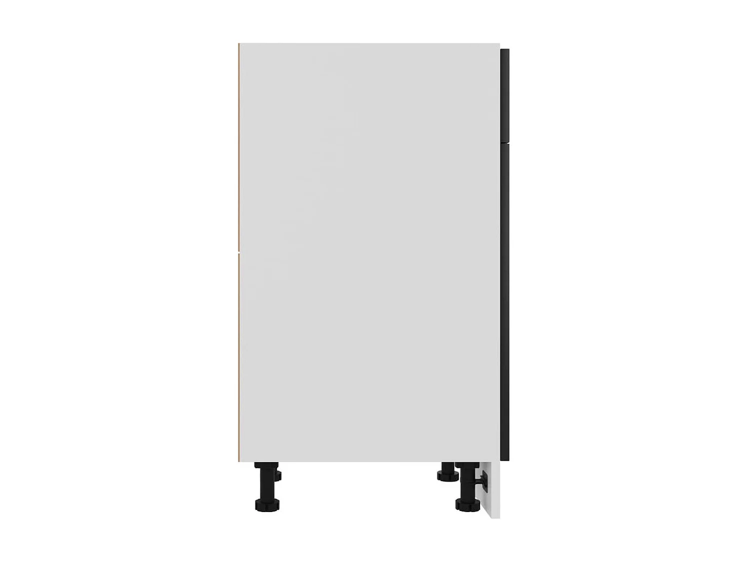 Meuble bas de cuisine Noir 40x46x81,5