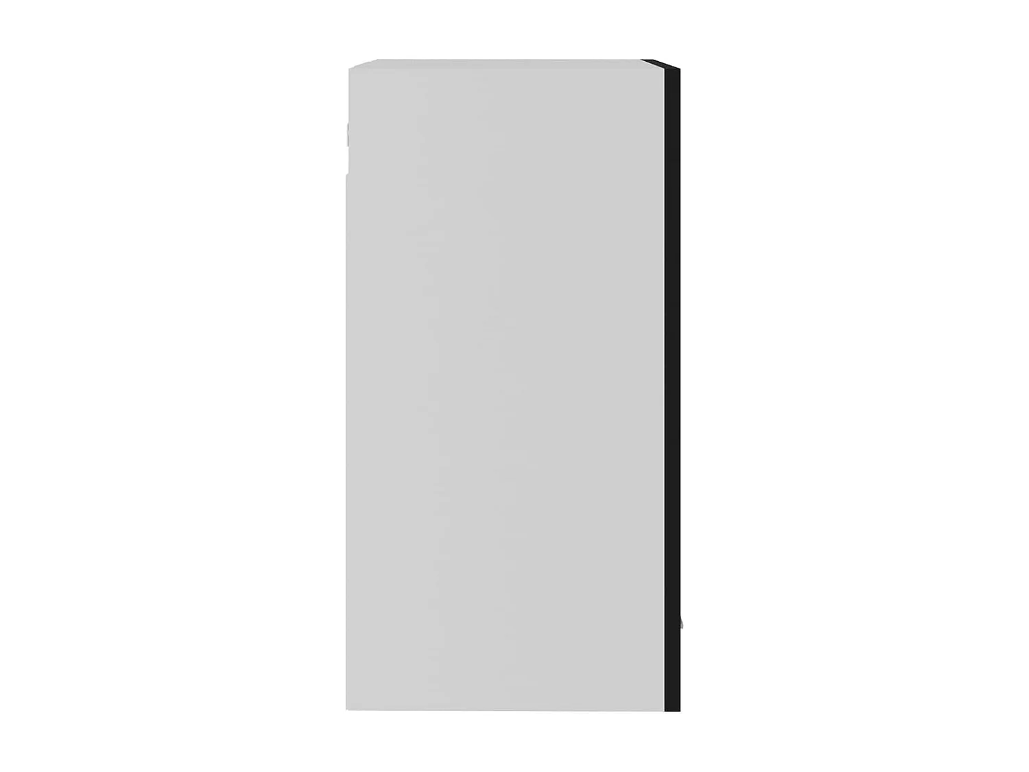 Armoire en verre suspendue Noir 40x31x60