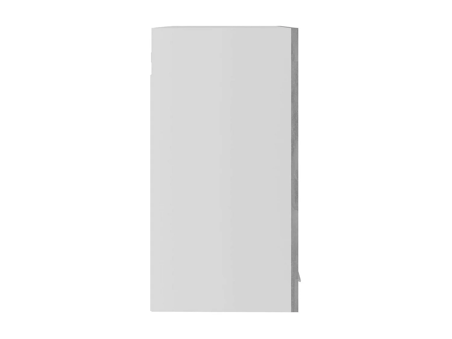 Armoire en verre suspendue Gris béton 60x31x60