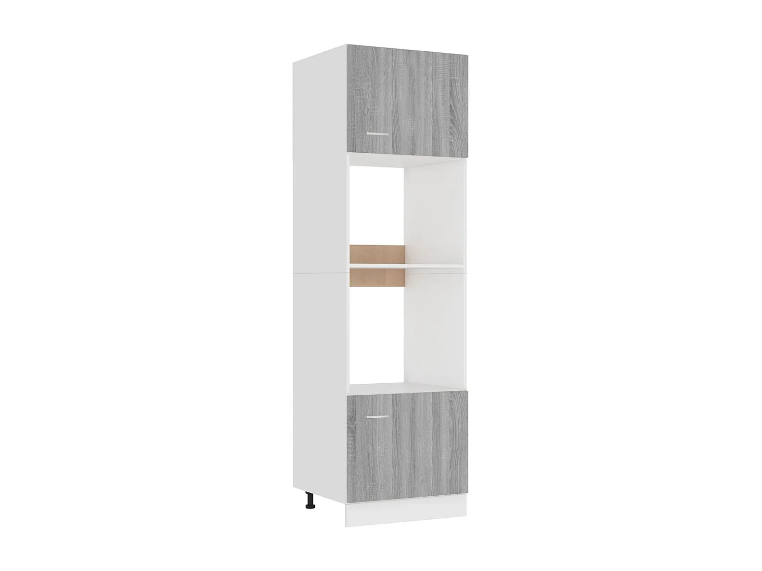 Armoire à micro-ondes Sonoma gris 60x57x207