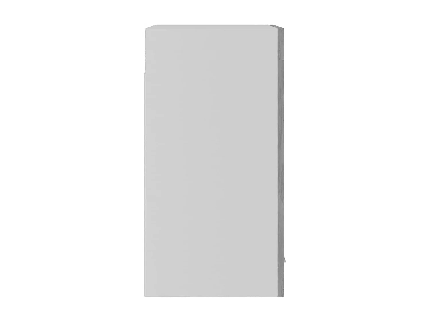 Armoire en verre suspendue Gris béton 40x31x60