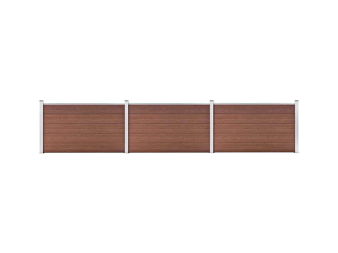 Clôture de jardin WPC 526x106 Marron