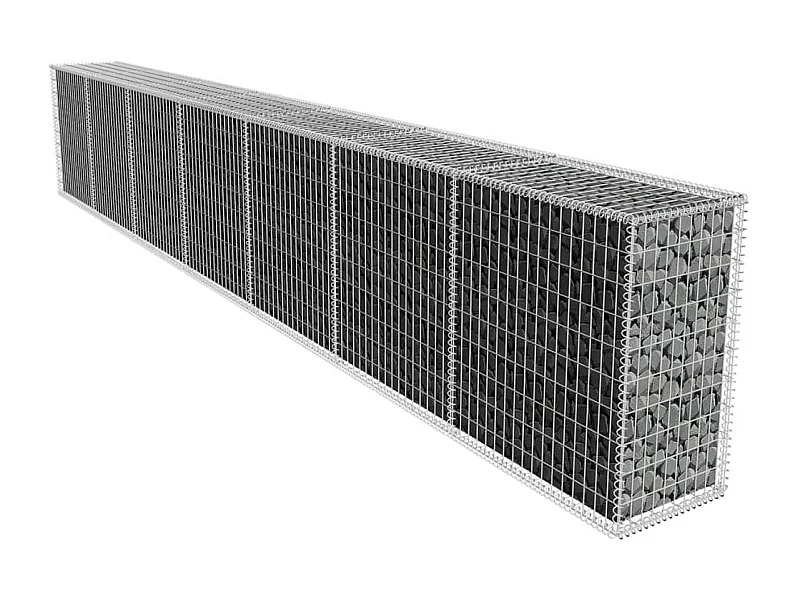 Mur en gabion avec couvercle Acier galvanisé 600x50x100