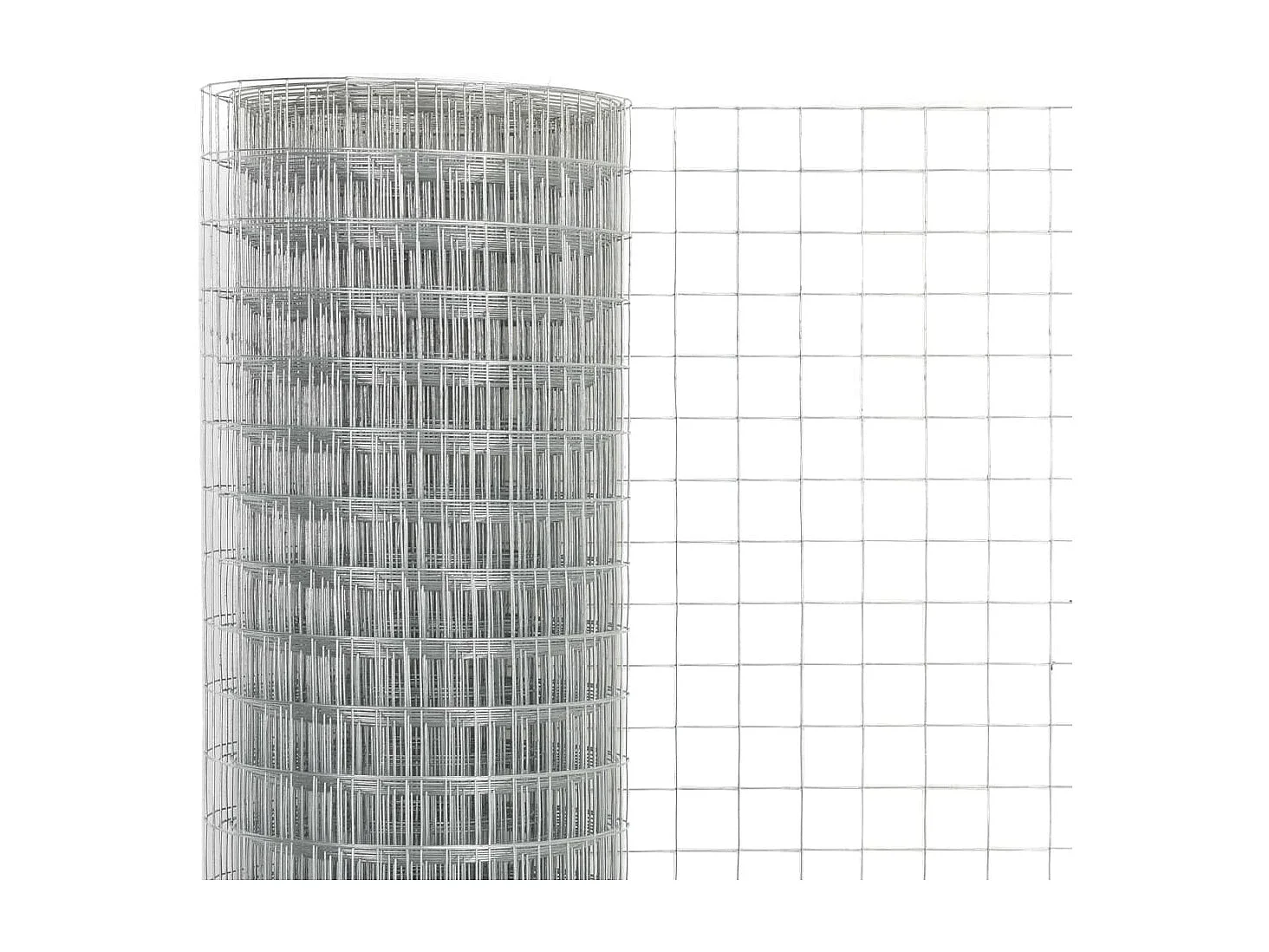 Grillage pour volière Acier galvanisé 10x0,5 m Argenté 3