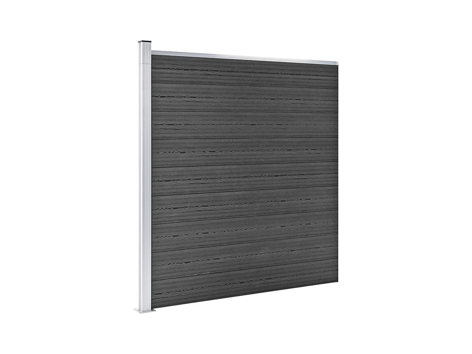 Schuttingpaneel 175x186 cm HKC zwart
