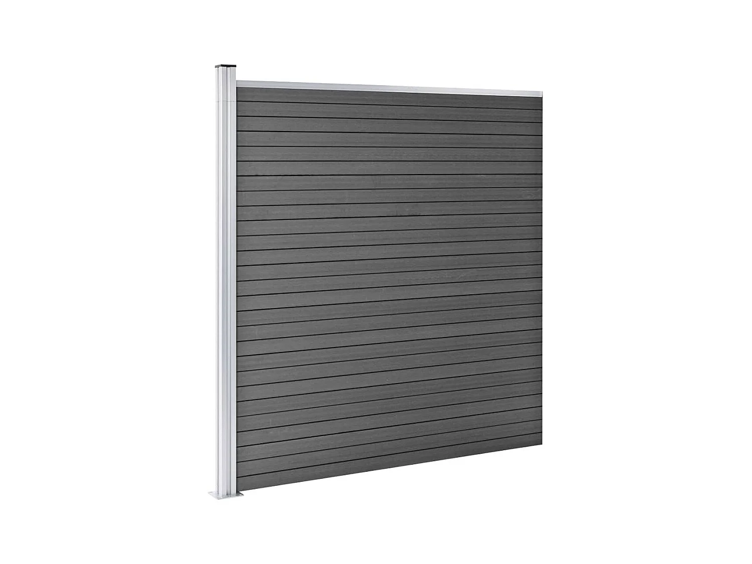 Schuttingpaneel 175x186 cm HKC zwart
