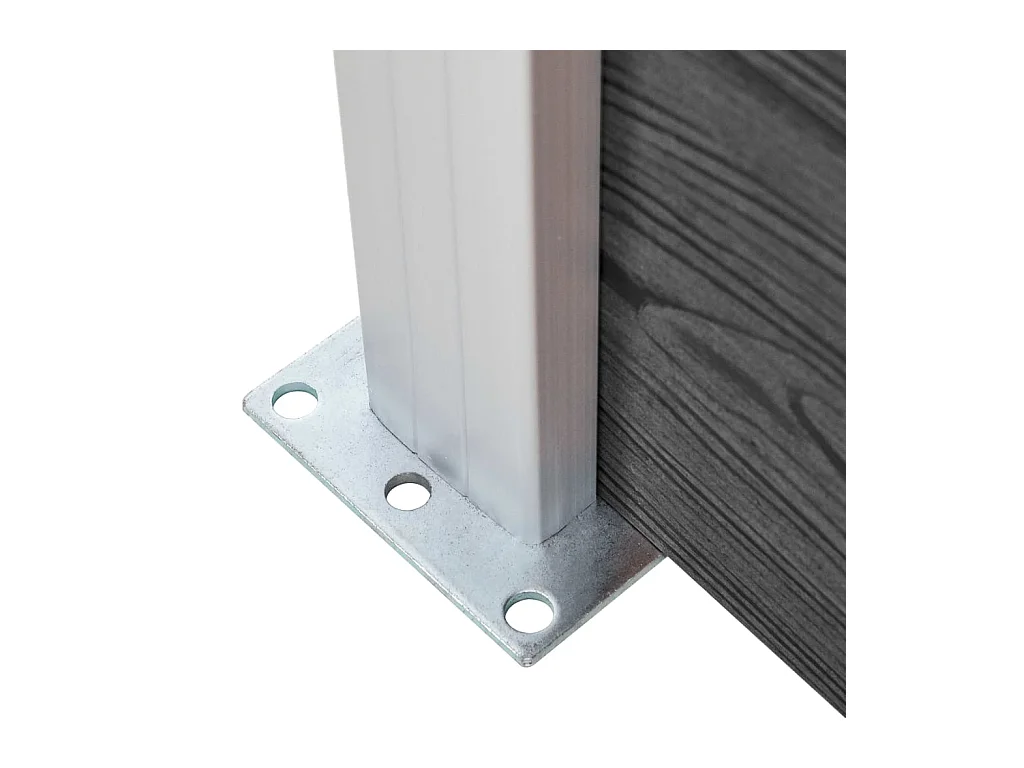 Schuttingpaneel 175x186 cm HKC zwart