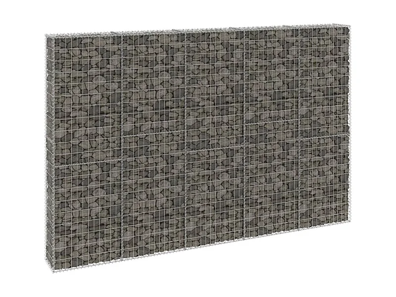 Mur en gabion avec couvercles Acier galvanisé 300x30x200