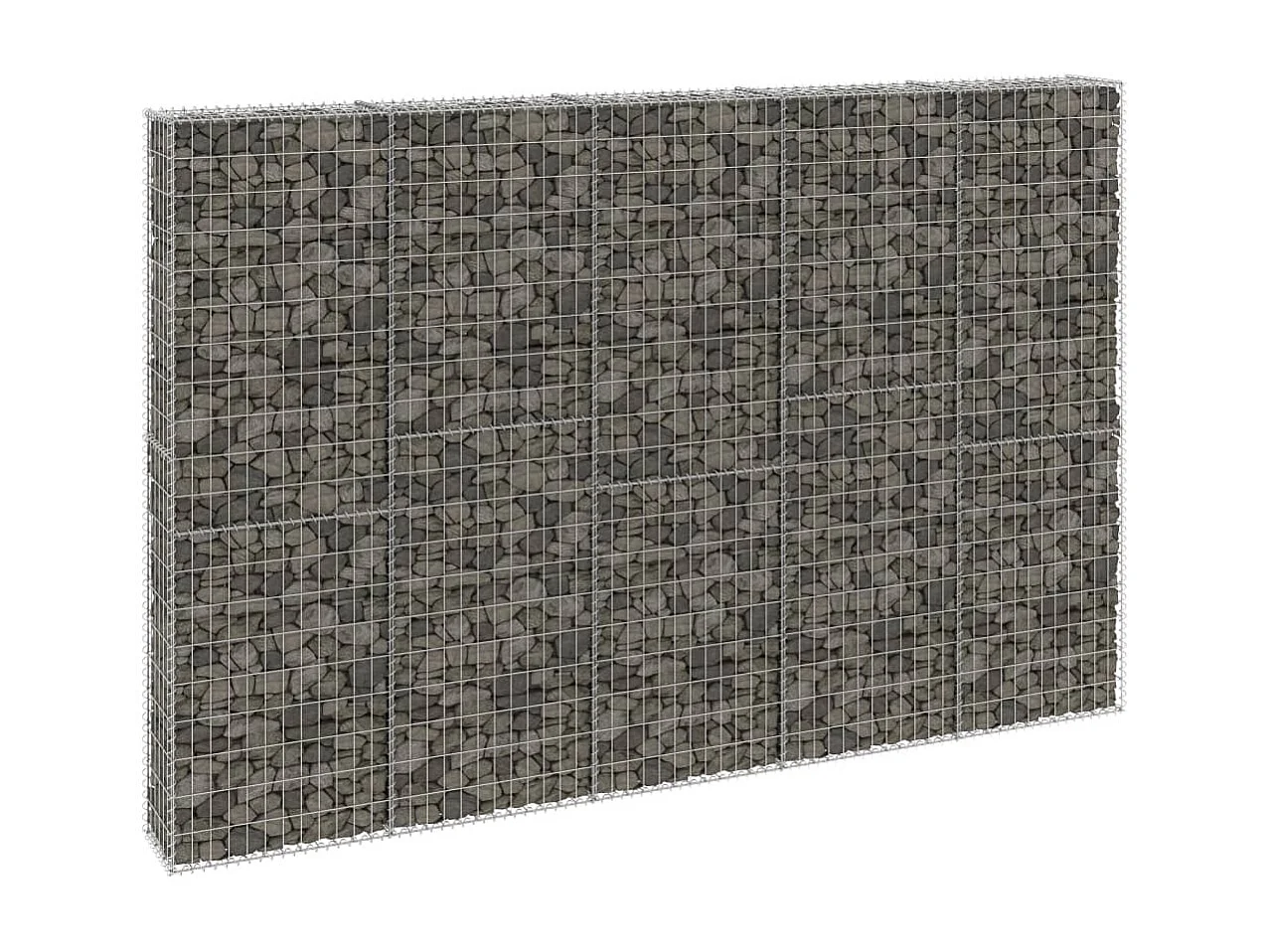 Mur en gabion avec couvercles Acier galvanisé 300x30x200