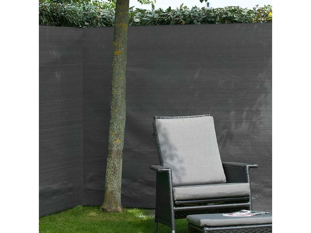 Malla de ocultación de jardín PE gris antracita 1x3 m