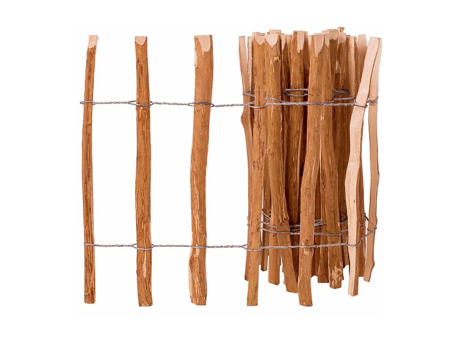 Clôture à piquets Bois de noisetier 60x500 2