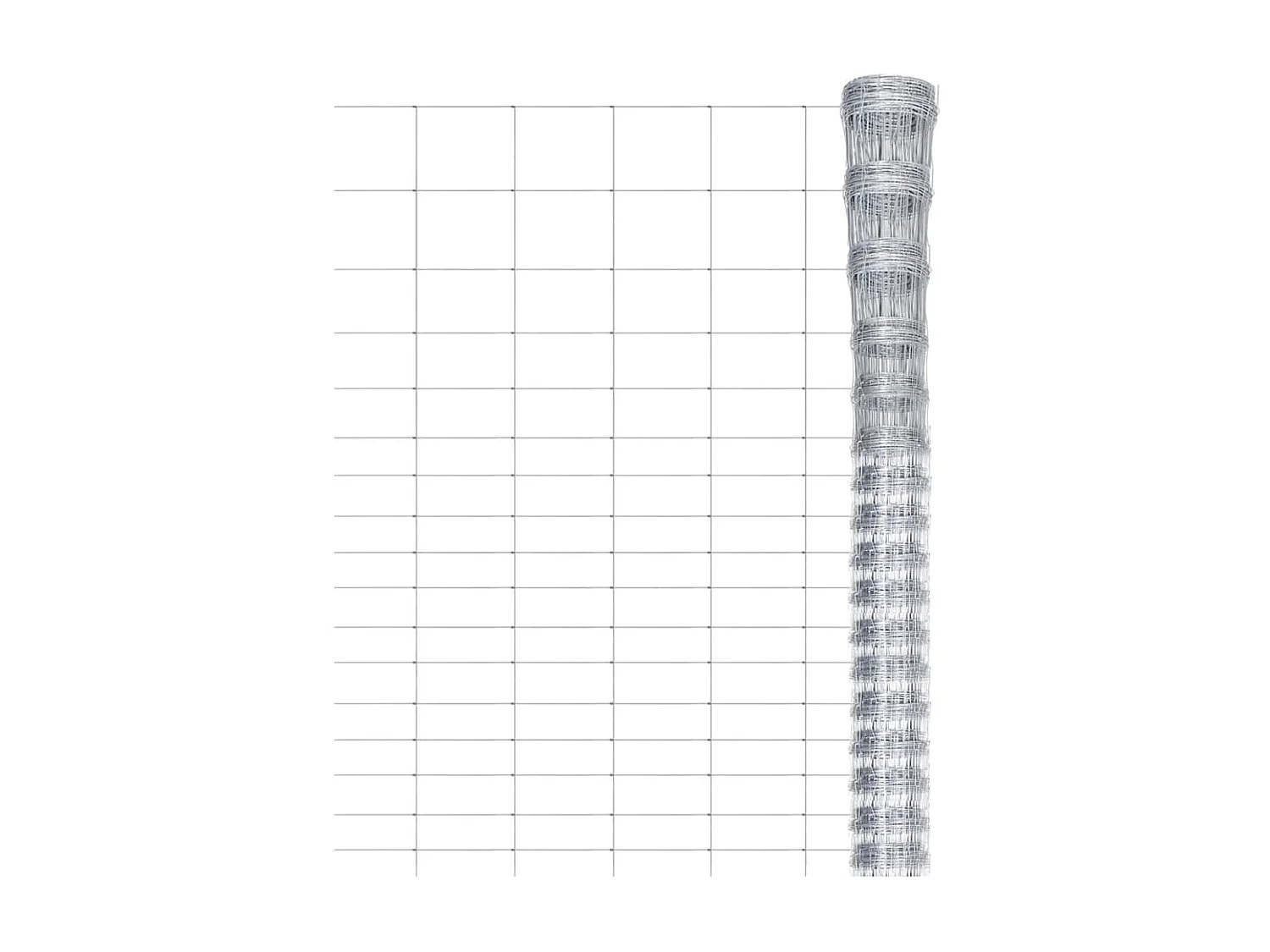 Clôture de jardin Acier galvanisé 50x1,25 m Argenté 3