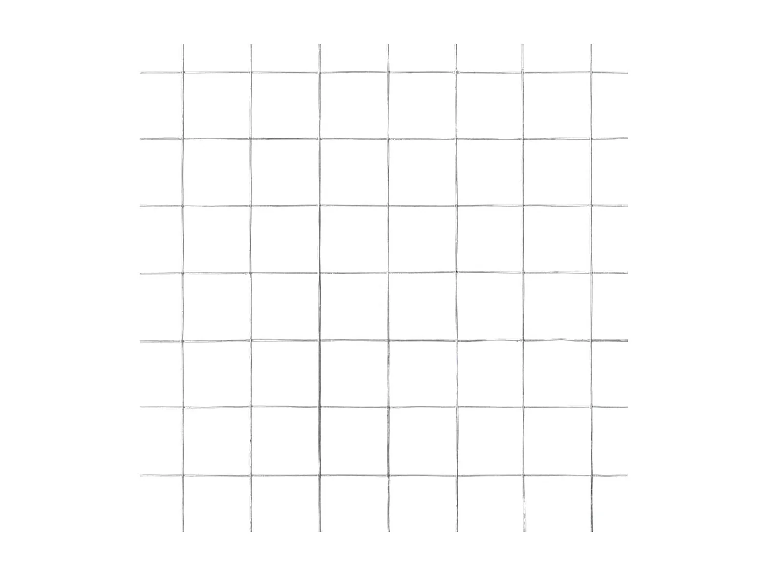 Grillage pour volière Acier galvanisé 25x0,5 m Argenté